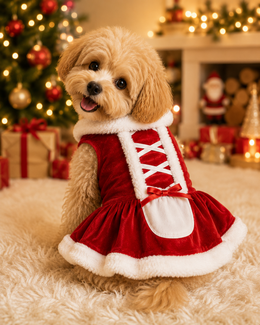 Santa Paws Christmas Dog & Cat Costume