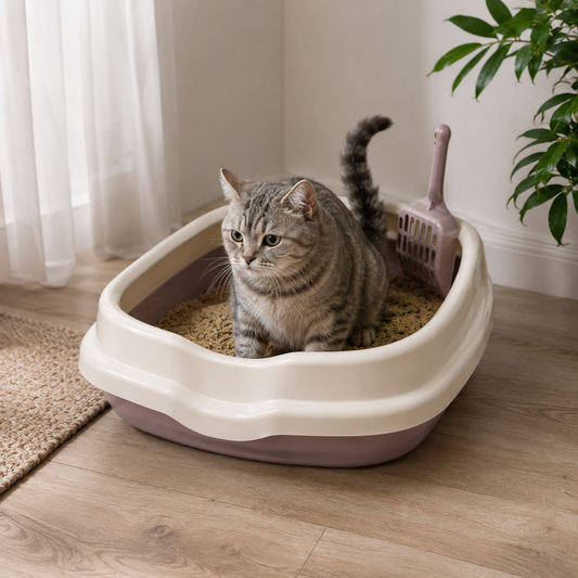 Anti-Splash Cat Litter Box