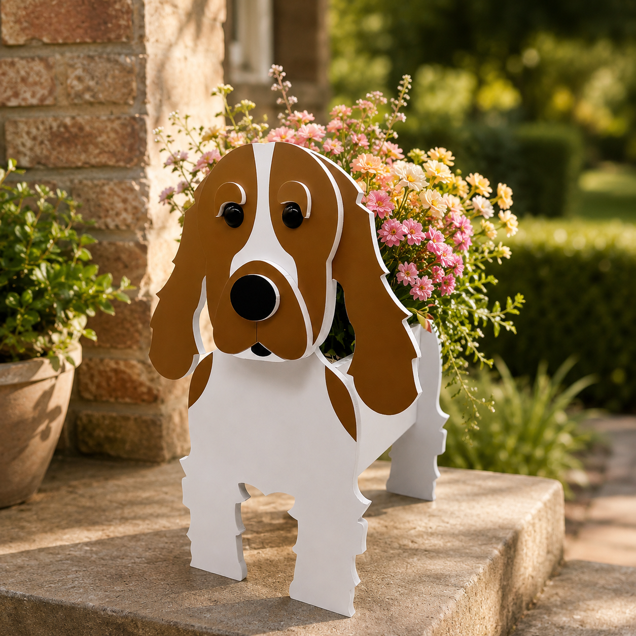 Paws & Petals Dog Planter