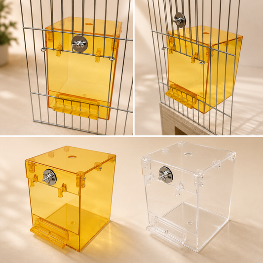 External Bird Bath Cage Attachment