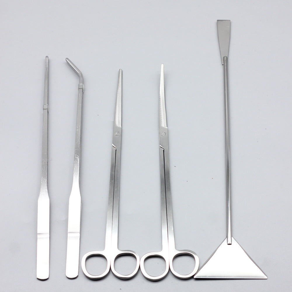 Professional Aquascaping Tool Kit – Stainless Steel Aquarium Plant Maintenance Set (3PCS / 5PCS)