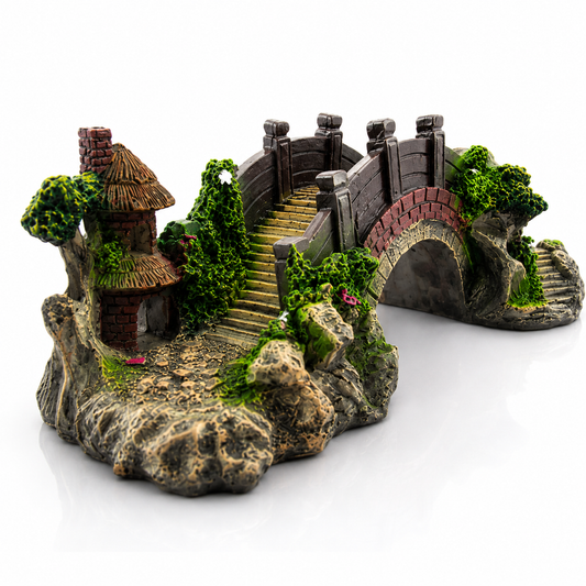 Resin Aquarium Bridge Decoration β Fish Tank Arch Ornament