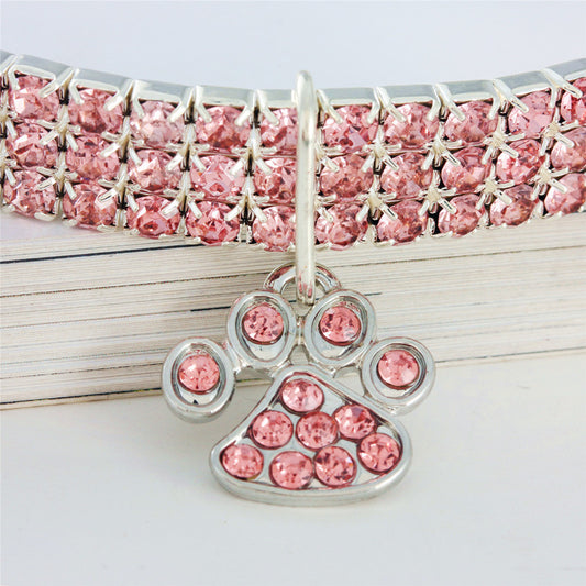 Diamond Style Cat Collar – Shiny Rhinestone Bling Collar