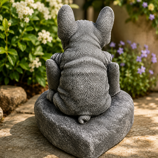 French Bulldog Welcome Garden Ornament