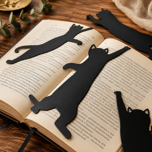 Cat Lover Metal Bookmark Set