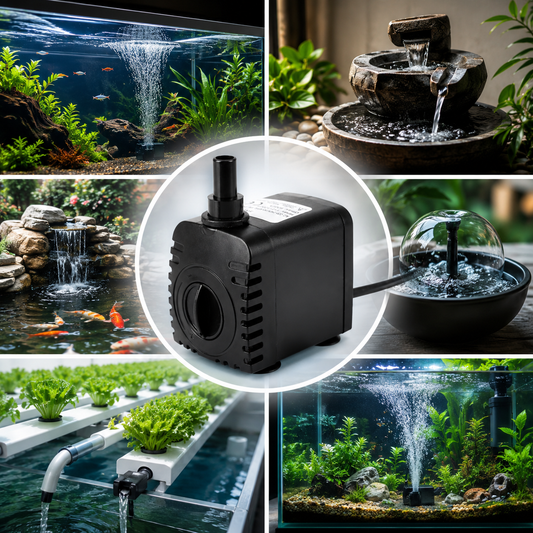 Quiet Aquarium Water Pump β Adjustable Flow Submersible Pump