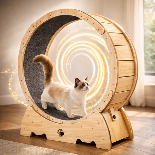 Cat Exercise Wheel – Silent Running Wheel for Cats, Bunnies & Small Dogs