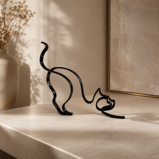 Elegant Metal Animal Silhouette Decoration