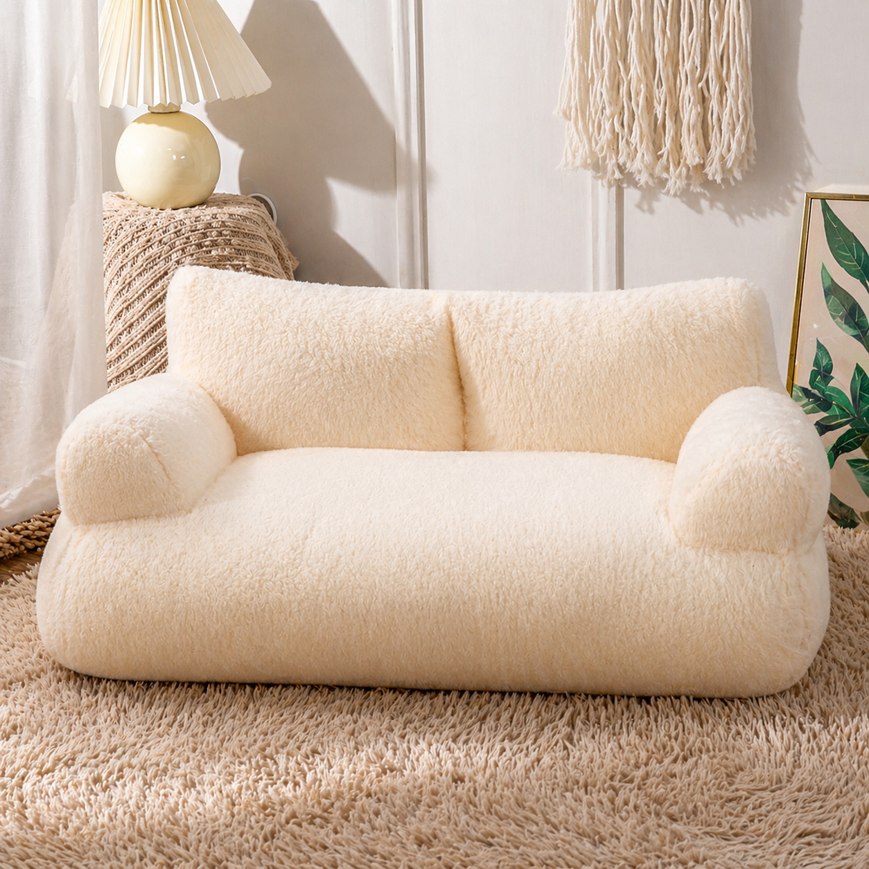 Luxury Plush Pet Sofa Bed for Cats & Small Dogs (Warm & Cozy)