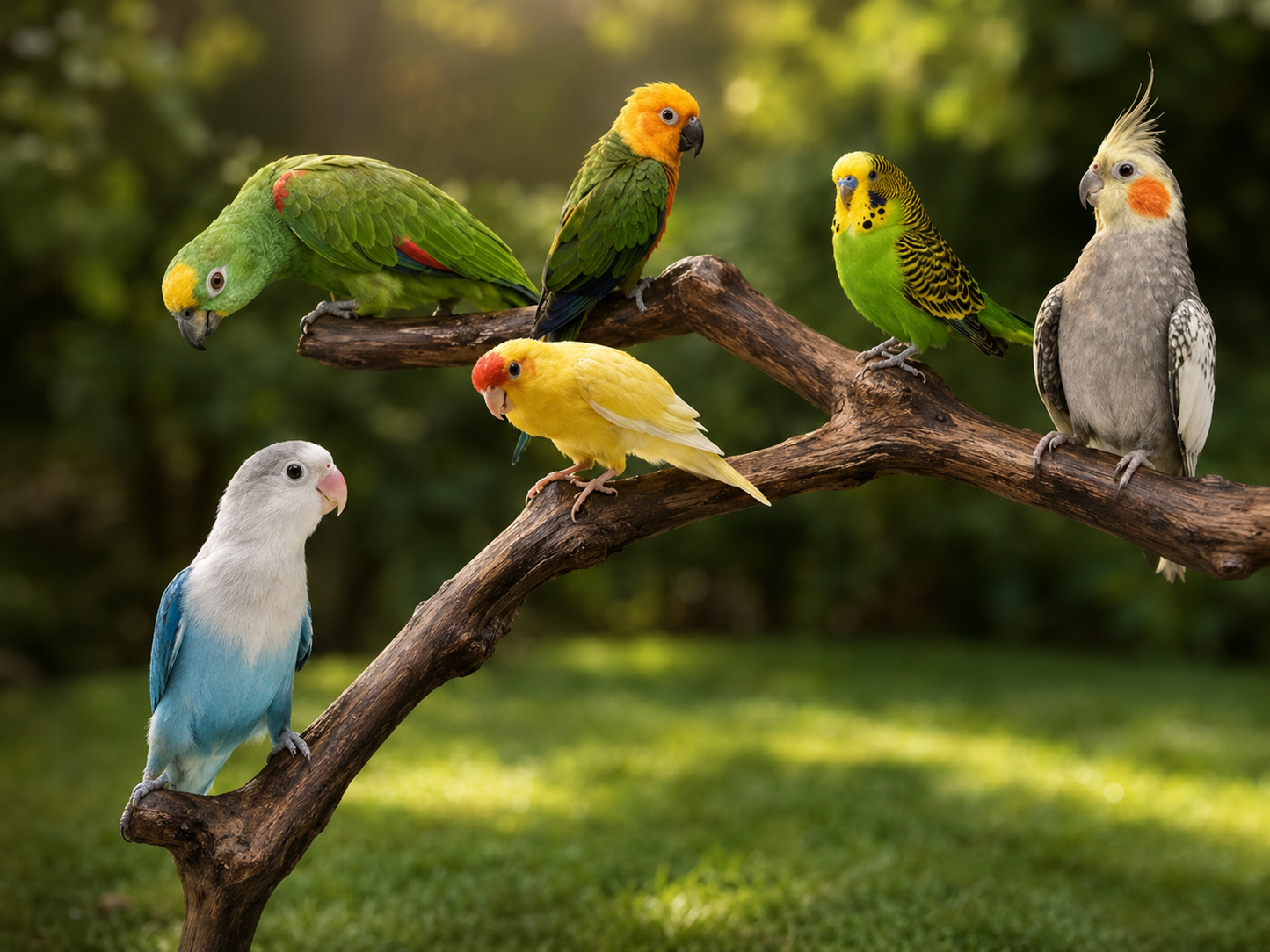 Natural Branch Bird Cage Perch