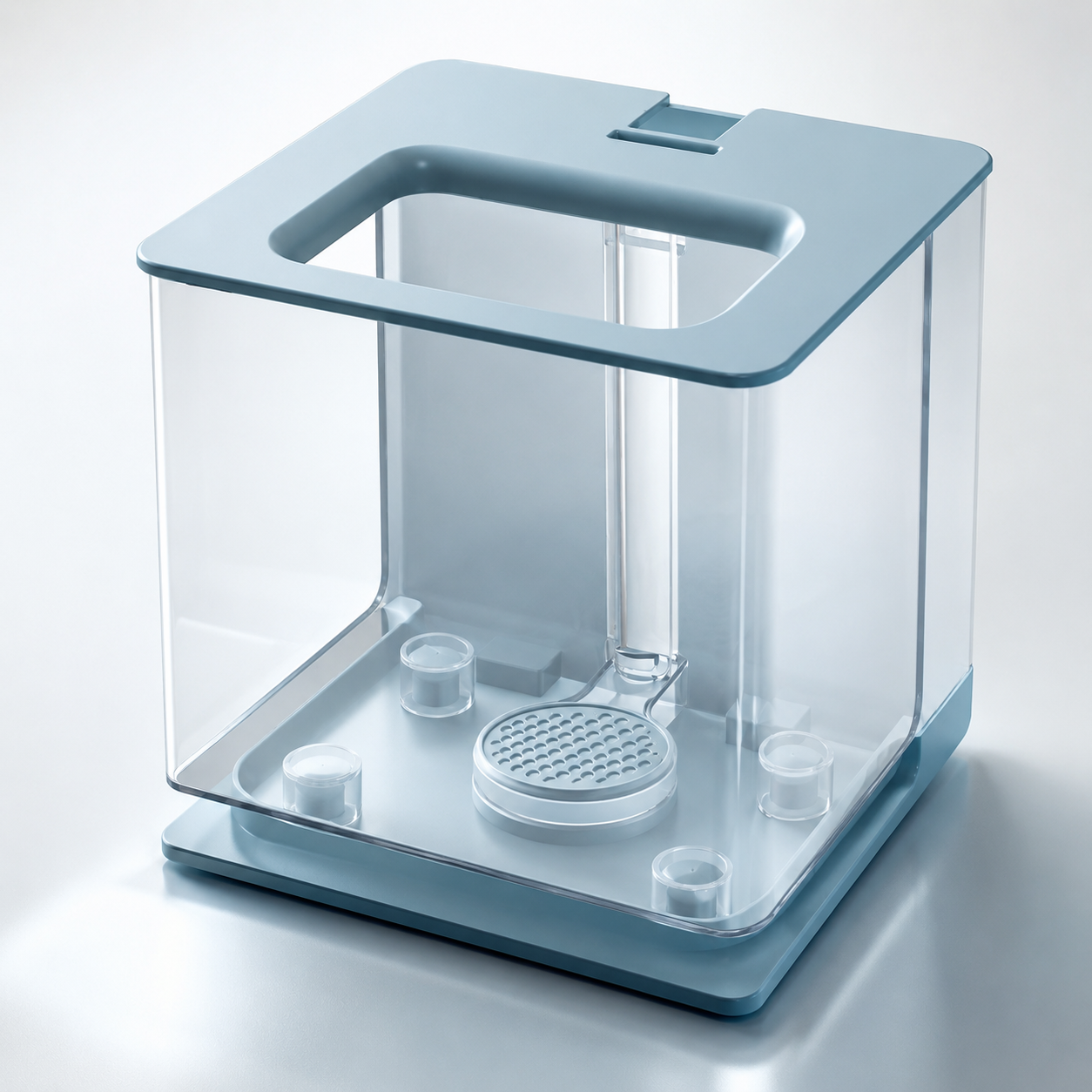 Self-Cleaning Nano Fish Tank (2.5L) – Compact Desktop Aquarium