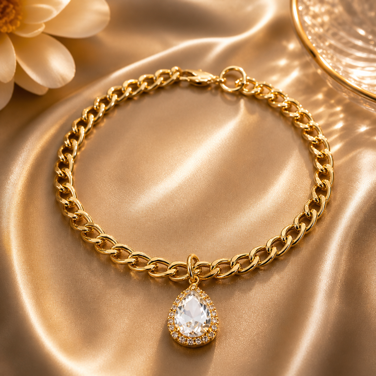 Enchanted Drop Gem Cat Collar