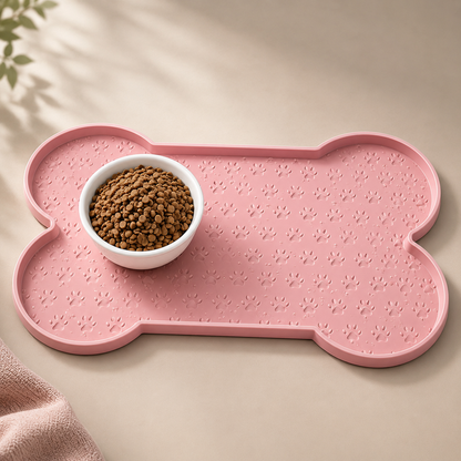 Non-Slip Silicone Pet Feeding Mat – Waterproof Dog Placemat