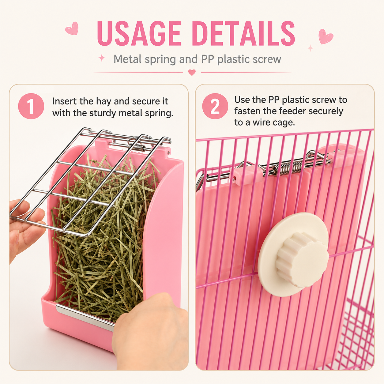 Hay Feeder for Rabbits, Guinea Pigs & Chinchillas