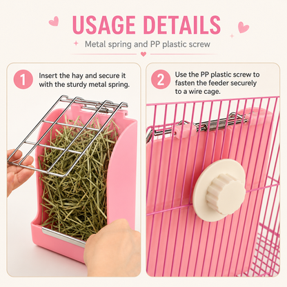 Hay Feeder for Rabbits, Guinea Pigs & Chinchillas
