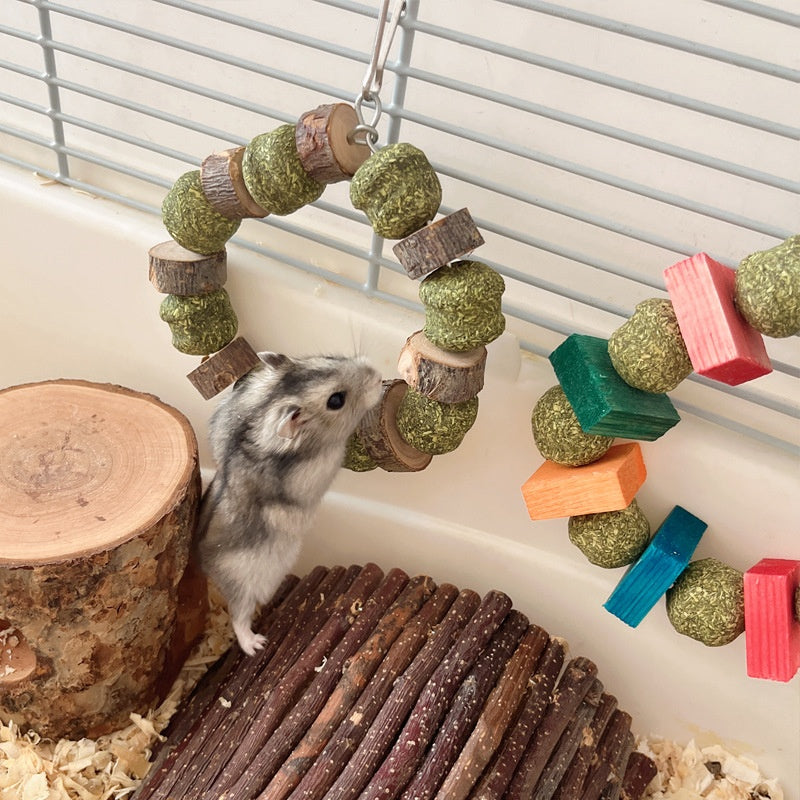 Small Pet Hanging Chew Ring Toy