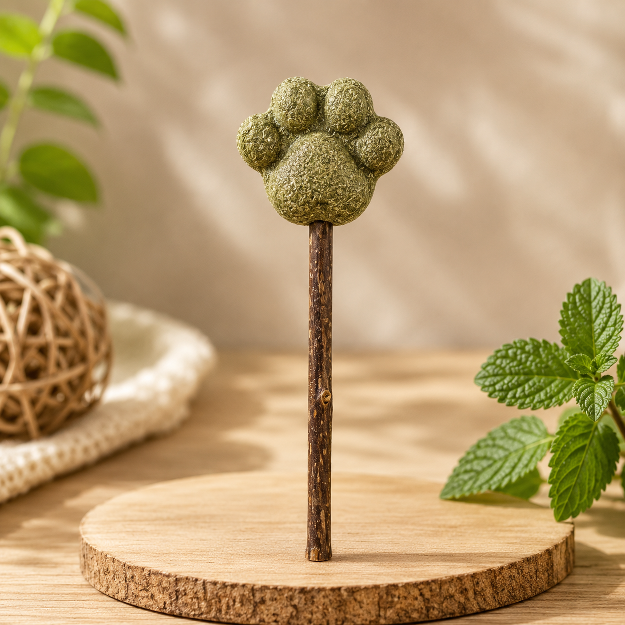 Natural Catnip Lollipop for Cats – Interactive Cat Treat Stick