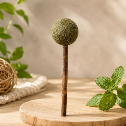 Natural Catnip Lollipop for Cats – Interactive Cat Treat Stick