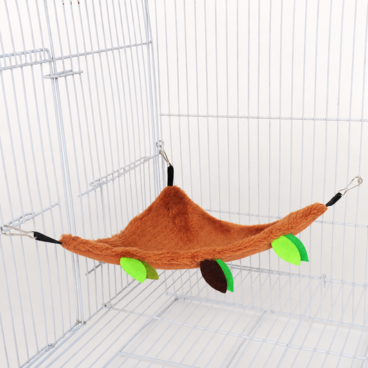 Plush Tree-Themed Small Pet Hammock Toy