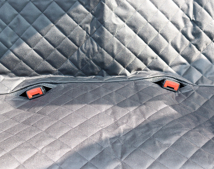 Dog Car Seat Hammock Cover with Mesh Window & Storage Pocket