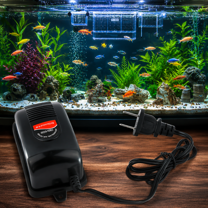 Compact Aquarium Air Pump RS-180 – Quiet Fish Tank Oxygen Pump (2.5L/min)