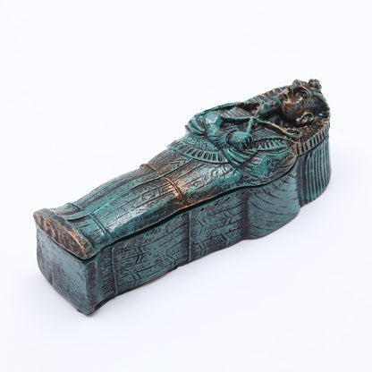 Ancient Egyptian Mummy Aquarium Ornament – Fish Tank Sarcophagus Decoration
