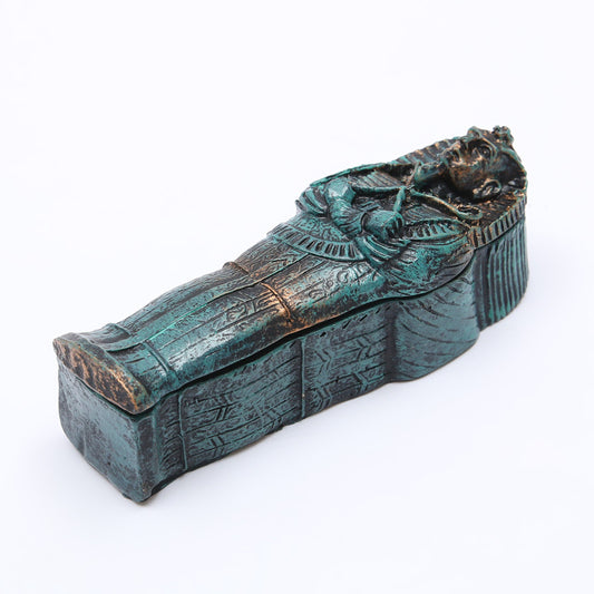 Ancient Egyptian Mummy Aquarium Ornament – Fish Tank Sarcophagus Decoration