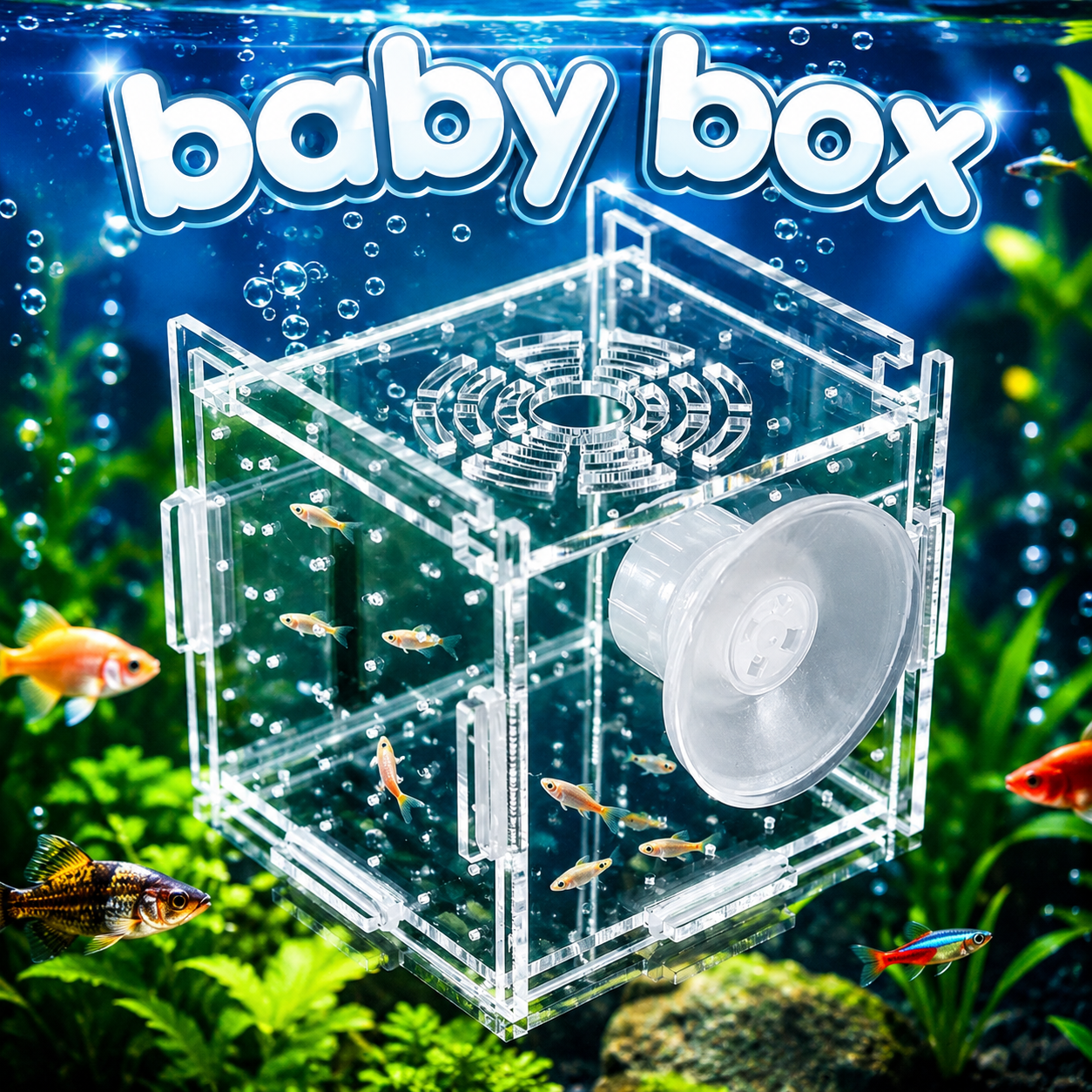 Breeding Box Fish Tank Incubator – Safe Fry Nursery