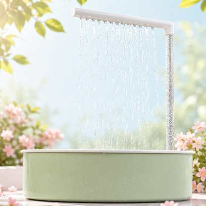Bubble Splash Parrot Bath Tub with Rain Shower