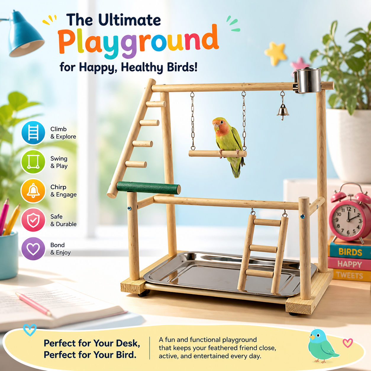 The “Tweet Retreat” Bird Playground Stand