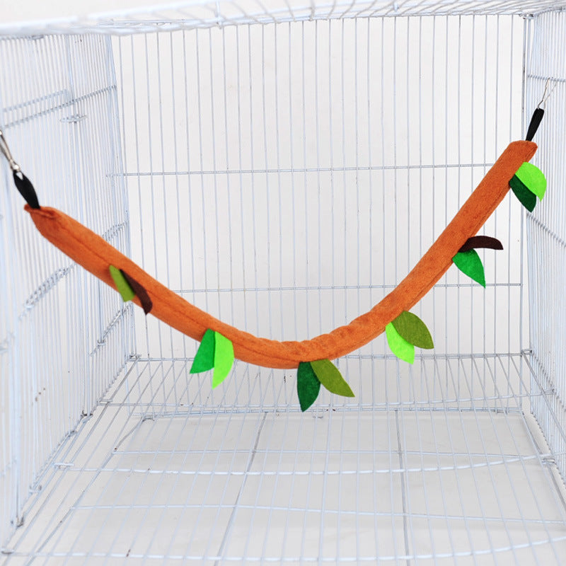 Plush Tree-Themed Small Pet Hammock Toy