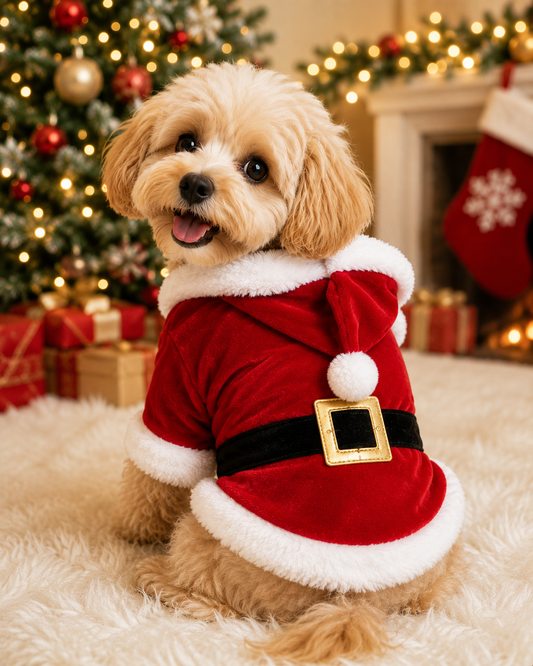 Santa Paws Christmas Dog & Cat Costume