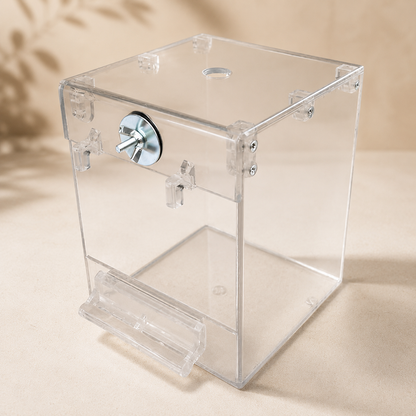 External Bird Bath Cage Attachment