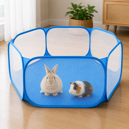 Portable Foldable Small Pet Playpen – Breathable Indoor & Outdoor Exercise Fence
