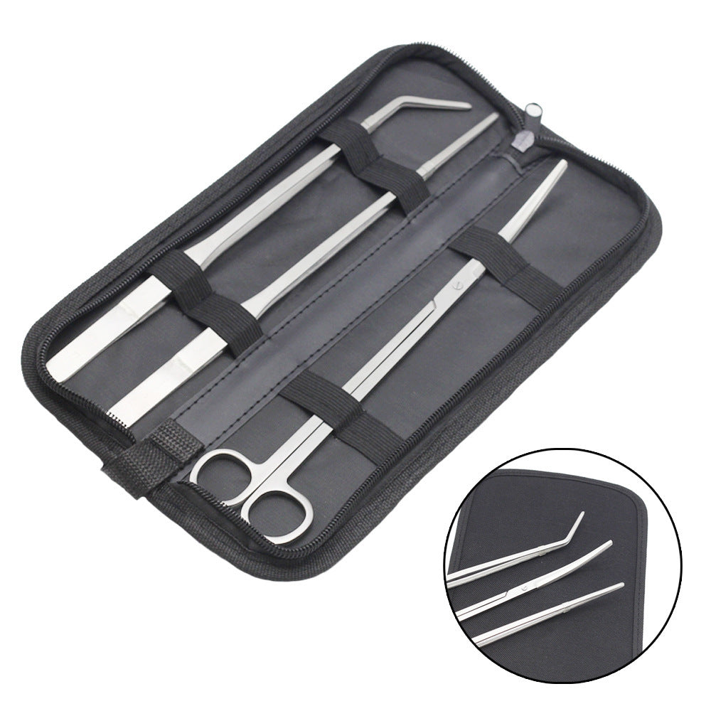 Professional Aquascaping Tool Kit – Stainless Steel Aquarium Plant Maintenance Set (3PCS / 5PCS)