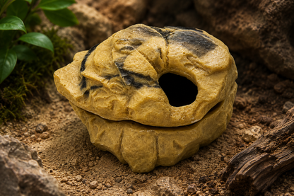 Rock Style Reptile Hiding Cave – Shelter for Geckos, Lizards & Reptiles