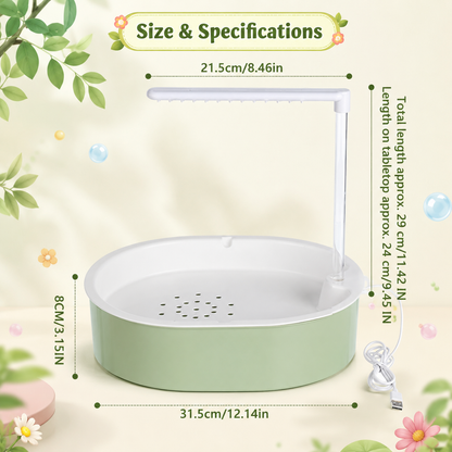 Bubble Splash Parrot Bath Tub with Rain Shower