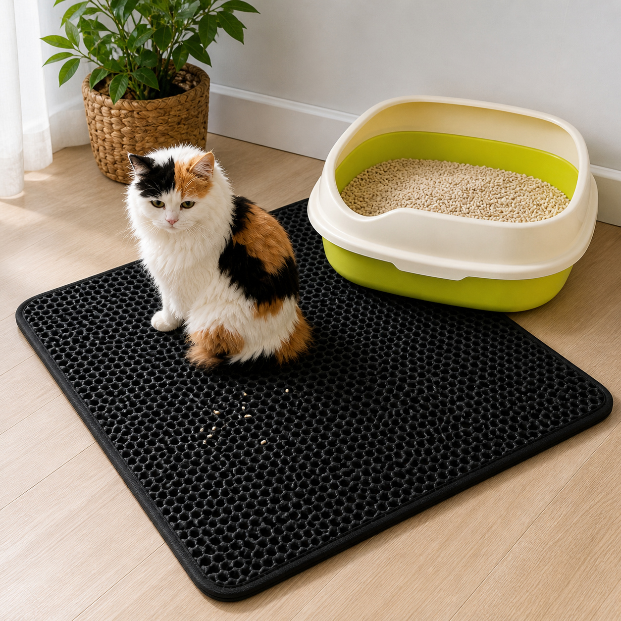 CleanPaws Honeycomb Cat Litter Mat
