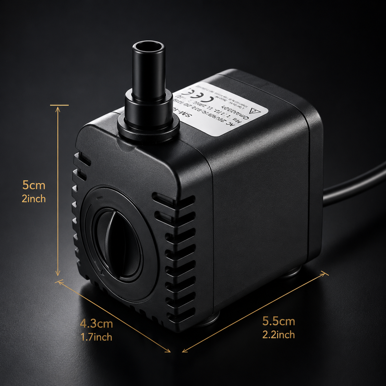 Quiet Aquarium Water Pump – Adjustable Flow Submersible Pump