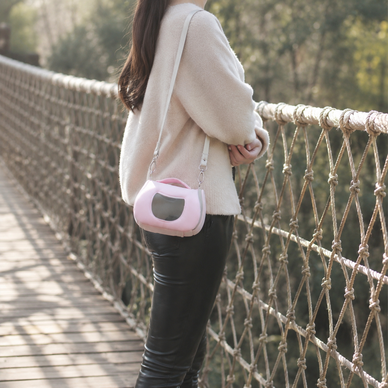 Soft Small Pet Travel Shoulder Carrier