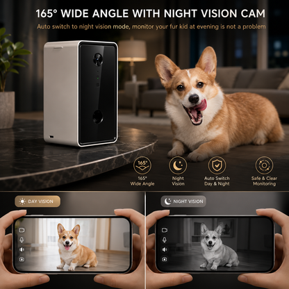 Automatic Pet Feeder with Camera & Two-Way Audio
