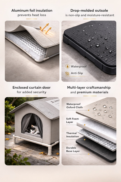 Insulated Outdoor Cat & Small Animal House / The Warm Retreat