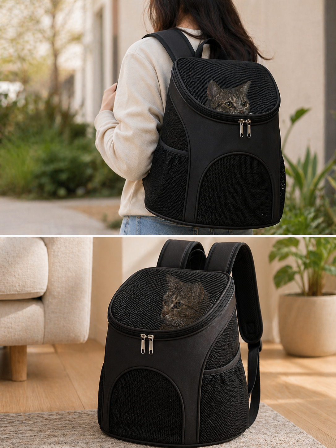 Pet Backpack, Pet Outing Bag, Portable Pet Bag