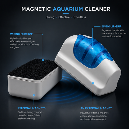 Floating Magnetic Aquarium Cleaner – Fish Tank Cleaning Brush