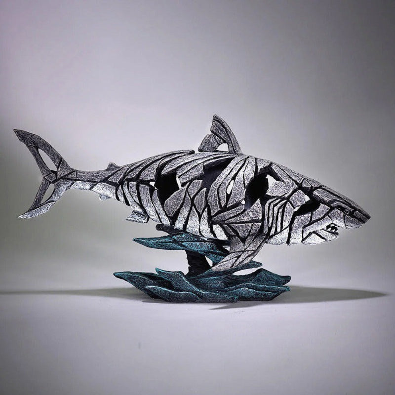 Contemporary Geometric Animal Resin Sculpture