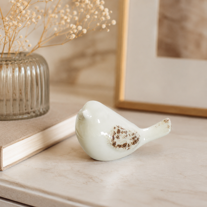 Handmade Glazed Bird Ornament