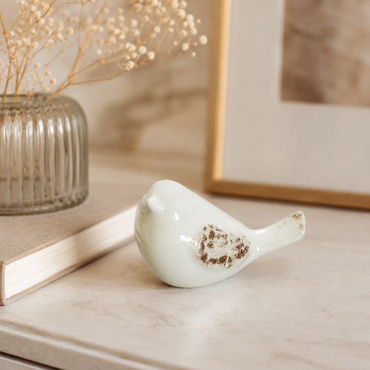 Handmade Glazed Bird Ornament