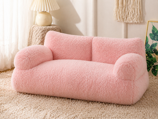 Luxury Plush Pet Sofa Bed for Cats & Small Dogs (Warm & Cozy)
