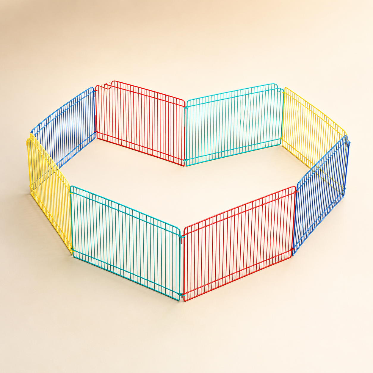 Rainbow Playpen Fence