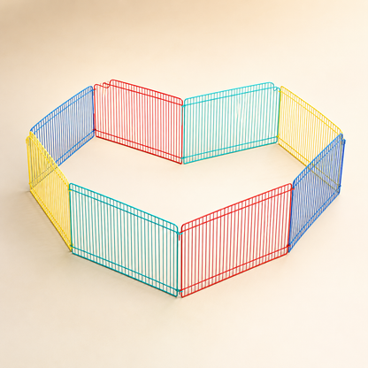 Rainbow Playpen Fence